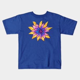 My garden full of flowers, vintage Flower patterns, oil painting Kids T-Shirt